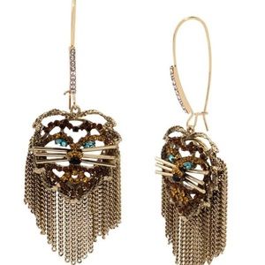 Betsey Johnson lion earrings